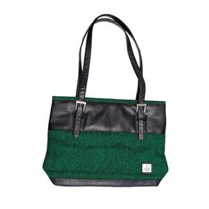 Harris Tweed Green Shoulder Bag Purse Herringbone Womens Glasgow 2014 Handbag